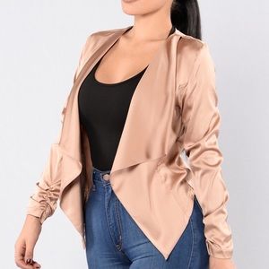 NWT Gold Fashion Nova Blazer